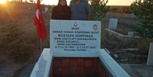 Şehit orman işçisi Mustafa Gürpınar’ın mezarı yaptırıldı
