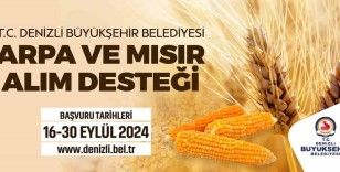 Denizli Büyükşehir arpa ve mısır alım desteği verecek
