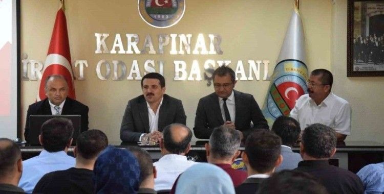 Karapınar’da tarımda yeni döneme ilişkin toplantı düzenlendi
