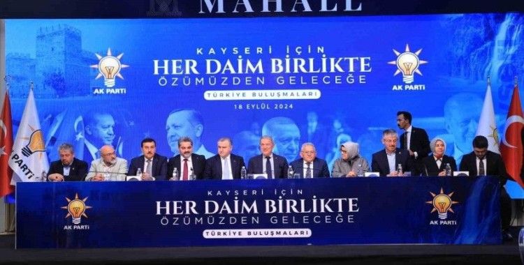 Başkan Büyükkılıç’tan Türkiye Buluşmaları programında ‘dayanışma’ vurgusu
