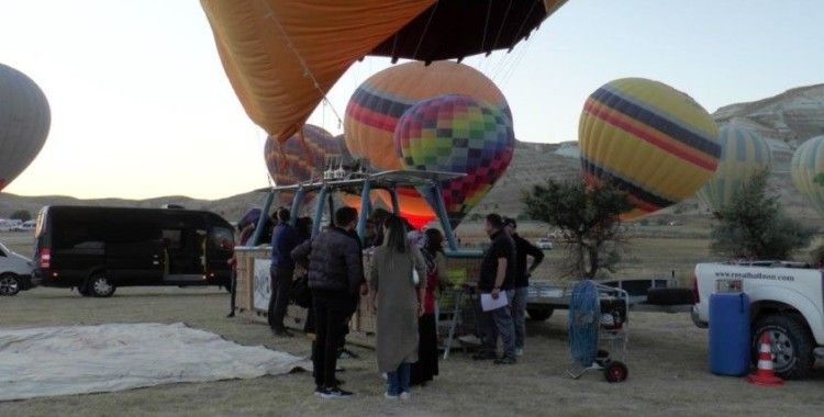 Kapadokya'da balon turları iptal edildi