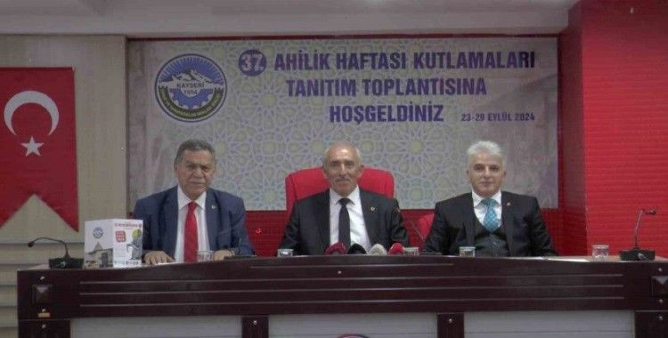 Kayseri’de Ahilik Haftası coşkuyla kutlanacak
