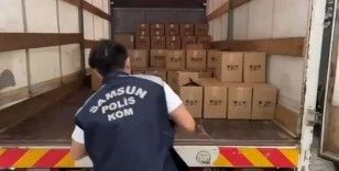 Samsun’da sahte içki yapımında kullanılan 2 ton etil alkol ele geçirildi
