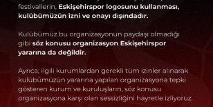 Eskişehirspor’dan logolarını izinsiz kullanan organizasyona tepki
