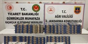 Ağrı’da çok sayıda gümrük kaçağı sigara ele geçirildi
