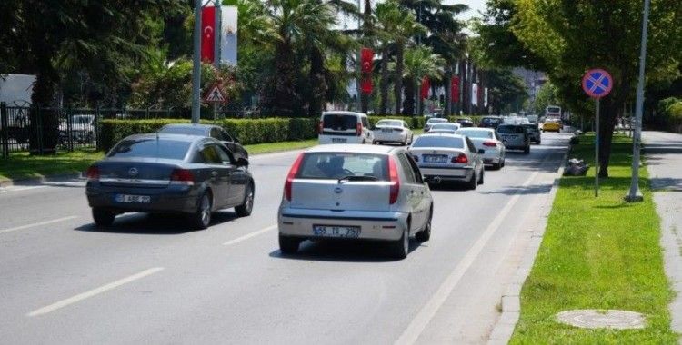 Samsun’da trafiğe kayıtlı araç sayısı 482 bini geçti
