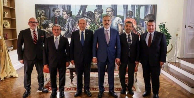 Bakan Fidan, KKTC Cumhurbaşkanı Tatar ve Dışişleri Bakanı Ertuğruloğlu ile görüştü