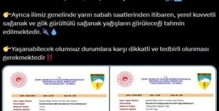 Sakarya’da fırtına ve sağanak yağış uyarısı
