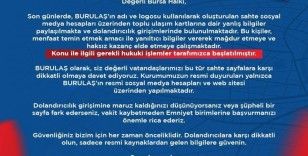 BURULAŞ’tan dolandıcılık uyarısı
