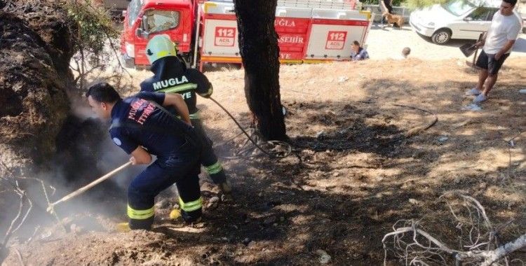 Menteşe’de çıkan ot yangını kontrol altına alındı
