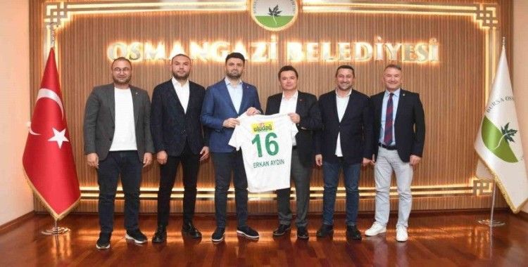 Bursaspor Yönetiminden Başkan Aydın’a ziyaret
