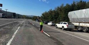 Jandarma ekiplerinden Trafik ve Asayiş Denetimi
