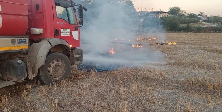 Kumlu’da anız yangını
