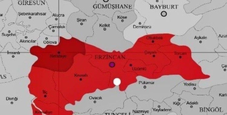 Erzincan’da 3,6 ve 2,7 büyüklüğünde iki deprem
