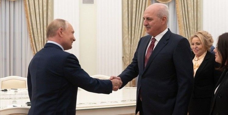 Rusya Devlet Başkanı Putin, TBMM Başkanı Kurtulmuş ile görüştü