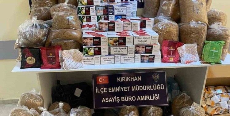 Kırıkhan’da kaçak tütün operasyonu
