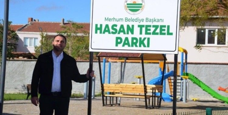 Beylikova’da vefa örneği, ’Hasan Tezel Parkı’ açıldı
