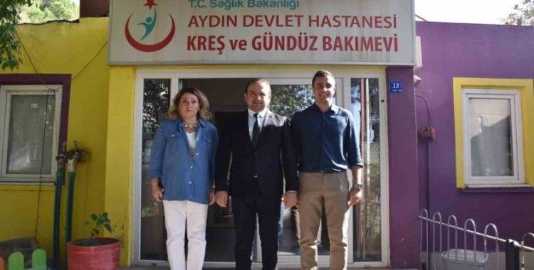 İl Sağlık Müdürü Şenkul, Aydın Devlet Hastanesi Kreşi’nde incelemelerde bulundu
