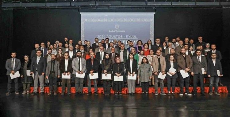 Atatürk Üniversitesi’nde bilimsel teşvik töreni ağustos ve eylül ayı ile devam ediyor
