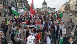 İsveç'te İsrail'in Gazze ve Lübnan'a yönelik saldırıları protesto edildi