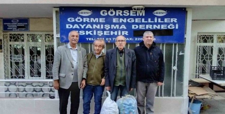 Köy Kültür Evi’nden görme engelliler için kapak bağışı
