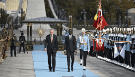 Cumhurbaşkanı Erdoğan, Senegal Cumhurbaşkanı Fay'ı resmi törenle karşıladı