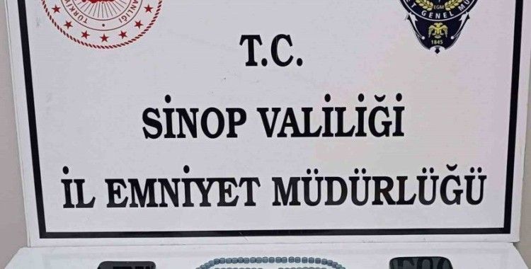 Sinop’ta uyuşturucu hapla yakalanan 1 kişi tutuklandı
