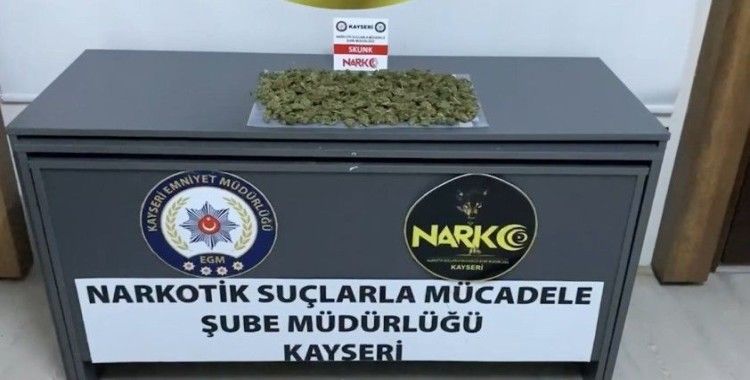 Kayseri’de 1 kilo uyuşturucu ele geçirildi
