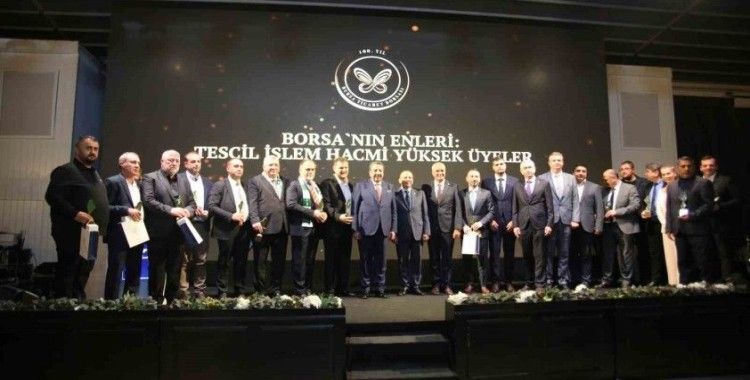 Bursa Ticaret Borsası 100. yıl ödül töreni düzenledi
