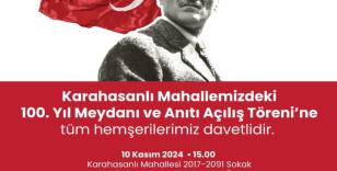 Merkezefendi'de 100. Yıl Meydanı ve Anıtı açılıyor