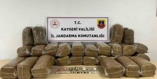 Kayseri’de 183 kilo bandrolsüz tütün ele geçirildi
