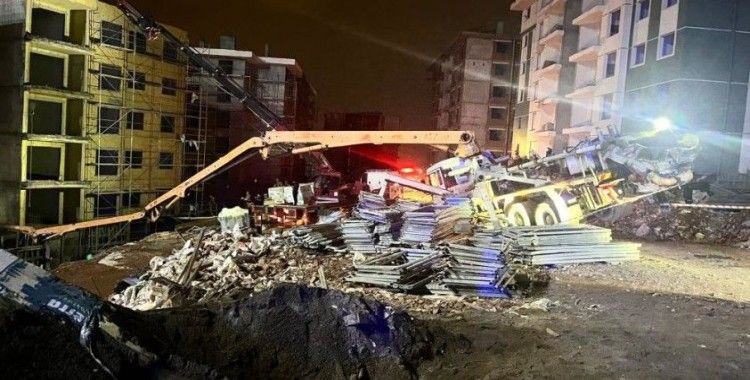 Adıyaman'da beton döküm aracı devrildi: 1 ölü