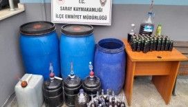 Tekirdağ'da 386 litre kaçak içki ele geçirildi