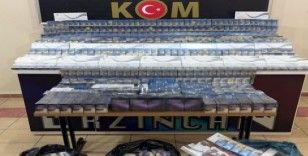 Erzincan’da 3873 paket kaçak sigara ele geçirildi
