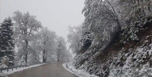 Bolu-Yedigöller yolu kar ve buzlanma riski nedeniyle kapatıldı