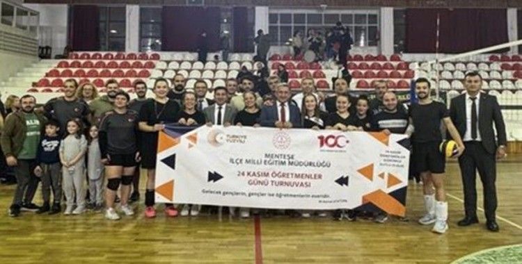 Öğretmenler Günü voleybol turnuvası şampiyonu Menteşe İlçe Milli Eğitim Müdürlüğü oldu
