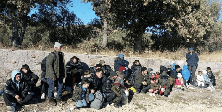 Ayvacık'ta 71 kaçak göçmen yakalandı