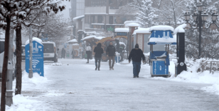 Doğu Anadolu'da kar yerini dondurucu soğuklara bıraktı