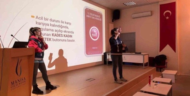 Turgutlu emniyetinden kadına yönelik şiddetle mücadele semineri
