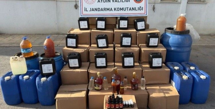 Aydın’da jandarmadan kaçak içki operasyonu
