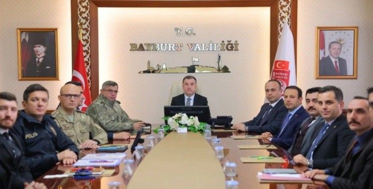 Bayburt’un terör ve asayiş konuları toplantıda görüşüldü
