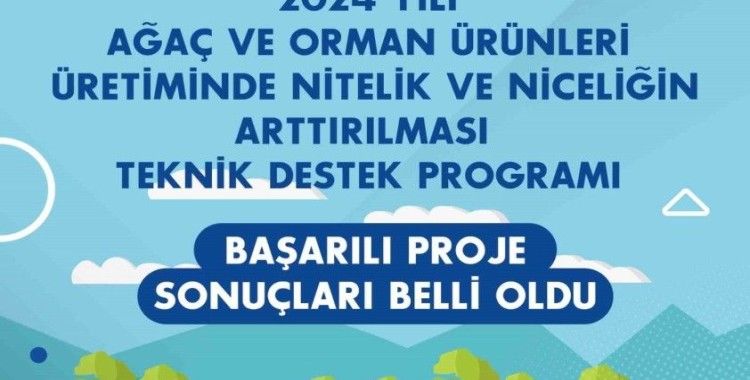 Ağaç ve Orman Ürünleri Teknik Destek Programı’nın başarılı projeleri belli oldu
