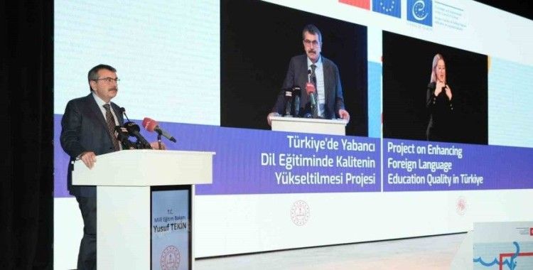 Bakan Tekin: "Türkiye’deki yabancı dil öğretiminin de ciddi bir şekilde farklılaşacağına inanıyorum"
