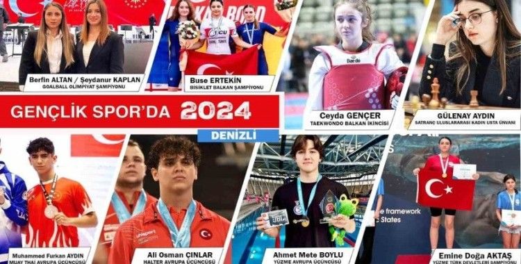 Denizlili sporcular 2024 yılında farkını ortaya koydu
