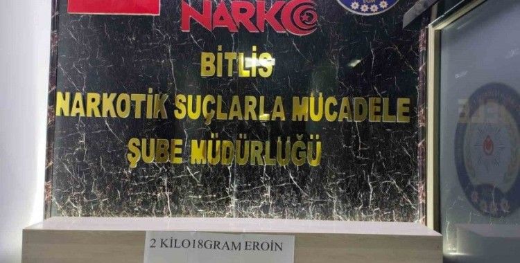 Bitlis’te 2 kilo uyuşturucu ele geçirildi
