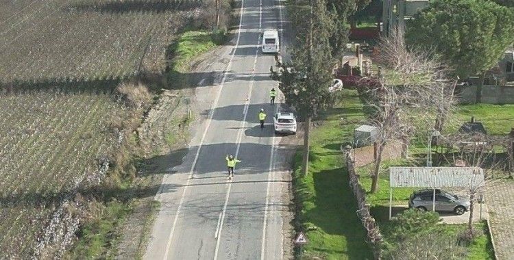 Jandarmadan mikro İHA ile hava destekli trafik denetimi
