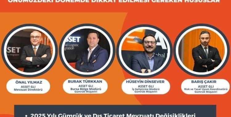 “2025 Yılı Gümrük ve Dış Ticaret Mevzuatı Değişiklikleri” Bursa’da ele alınıyor
