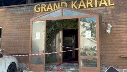 Kartalkaya’da yanan otelin içi görüntülendi