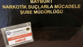 Bayburt'ta bir miktar uyuşturucu ele geçirildi