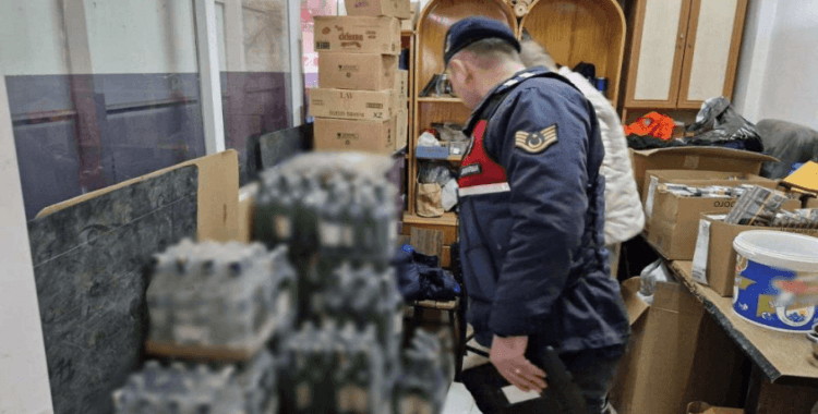 Jandarmadan sahte alkol uygulaması